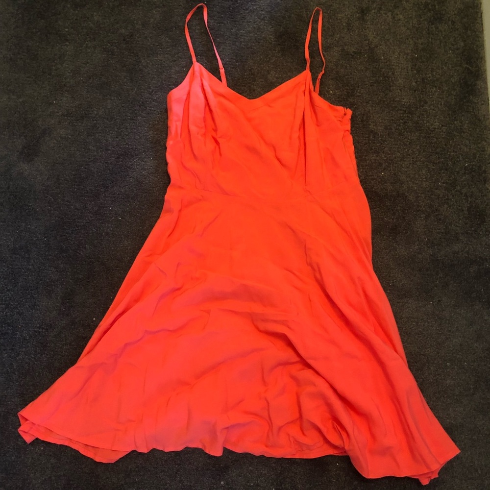 OLD NAVY salmon mini spaghetti strap dress